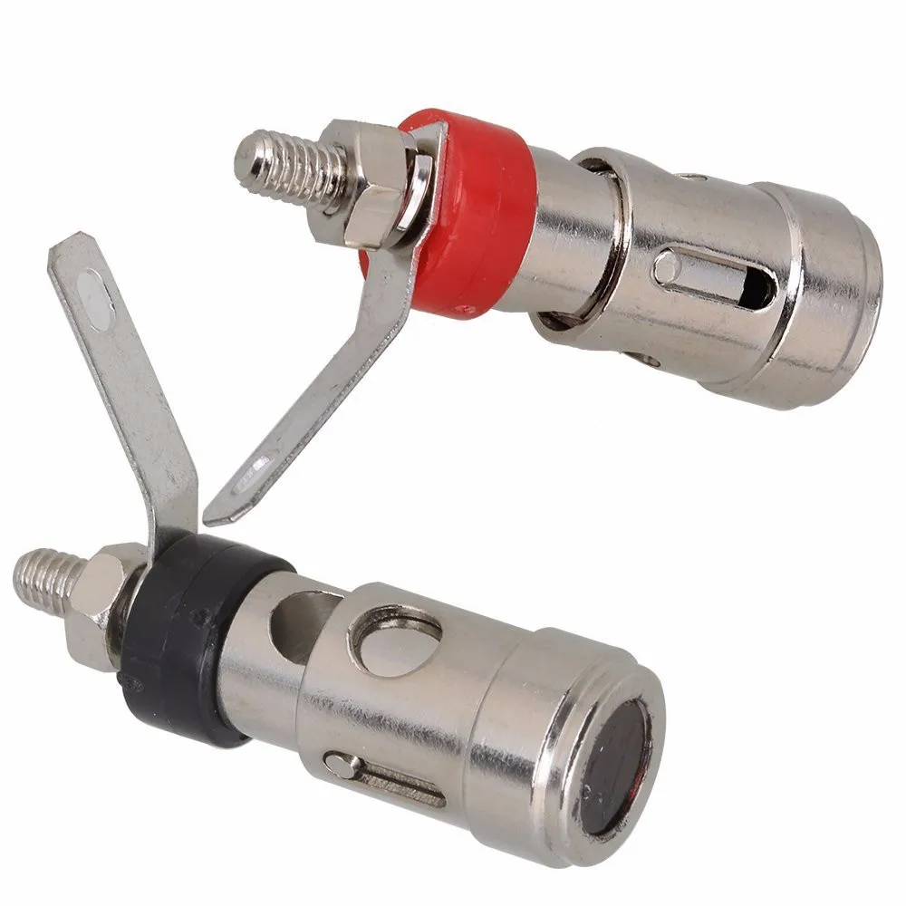 DHL посеребренный никелированный 4 мм L штекер типа банан аудиоразъем разъем