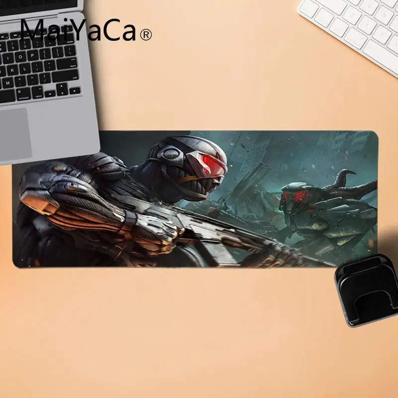 MaiYaCa 2019 New crysis Laptop Gaming Mice Mousepad Large Lockedge Mouse pad PC Computer mat Pad | Компьютеры и офис