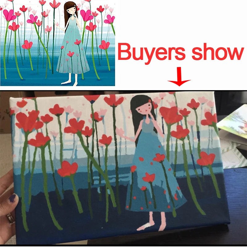 Paintng холст с каллиграфией окраска по номерам живопись DIY обрамленные фотографии