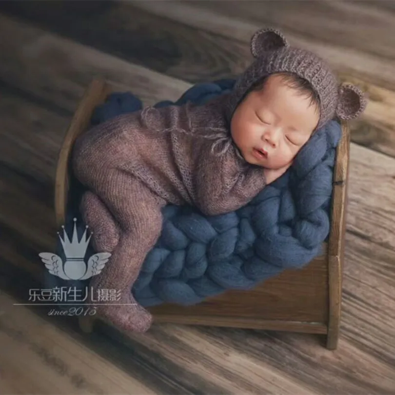 Комбинезон с шапочкой и длинным рукавом, коричневый, для новорожденных, Шапочка-медвежонок от AliExpress RU&CIS NEW