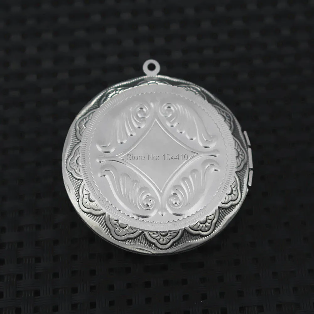 45*47 мм медальон из нержавеющей стали подвески круглые камео основы для кабошонов