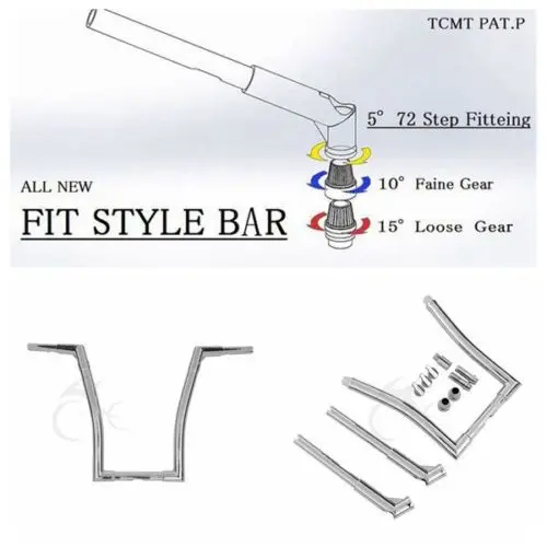 Хромированная вешалка Ape Fat 16 дюймов руль для Harley FLST FXST Sportster XL Forty Eight Dyna Lowrider|handlebars