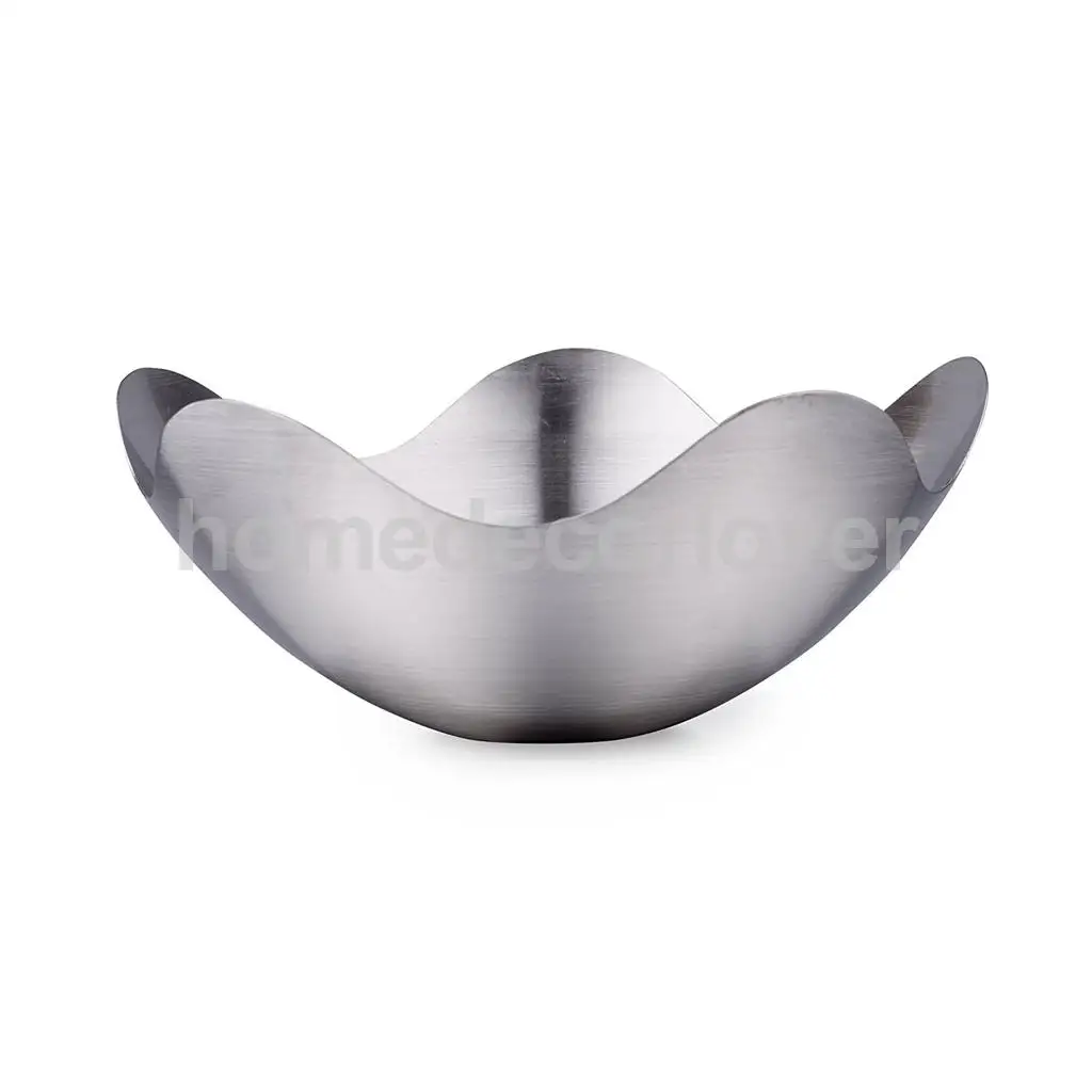 Фруктовая чаша из нержавеющей стали в форме лотоса Сервировочная волны