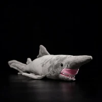 66cm length lifelike goblin shark plush toy extra soft devil shark plush doll realistic sea animals stuffed toys for kids