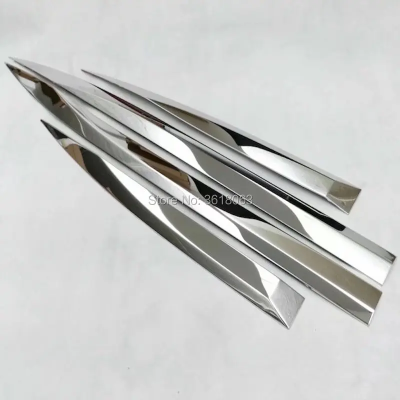 Нержавеющая сталь Авто Боковая дверь отделка кузова наклейки полосы литья