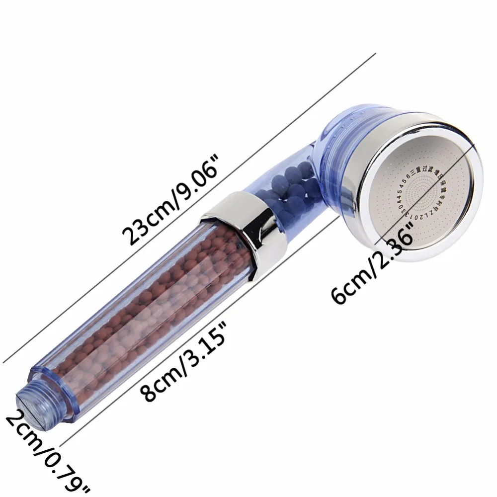 

Portable Water Shower Head Bath Saving Filter Sprinkler Spout Spray Hot