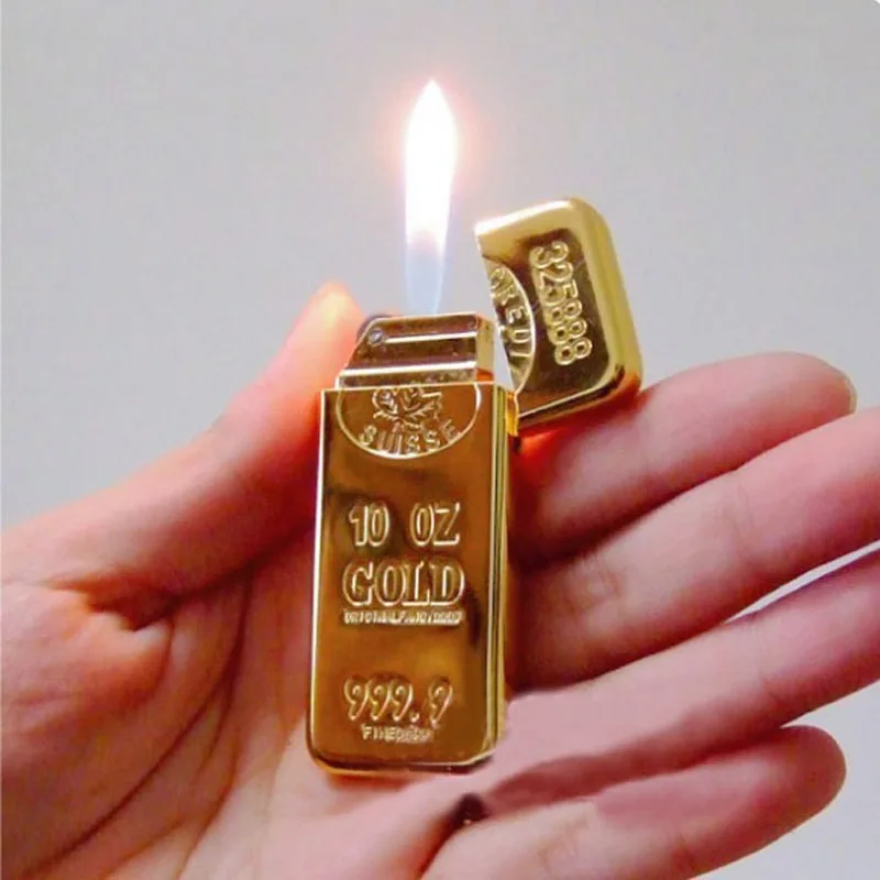 gold Модные мини золотые usb-зажигалки для электронных сигарет, металлические ультра тонкие электрические провода, ветрозащитная перезаряжаемая Зажигалка для сигар - Цвет: gold
