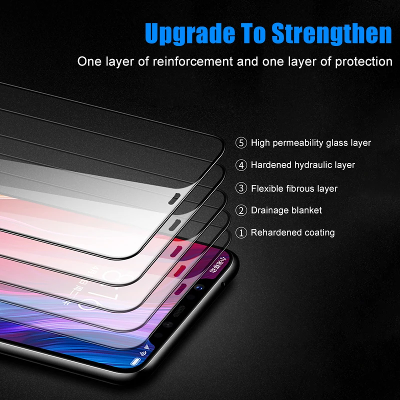 Полный охват для Xiaomi 8 8se 6x6 5X 5A A1 Y1 Lite Экран Защитные закаленное Стекло 5D защитные
