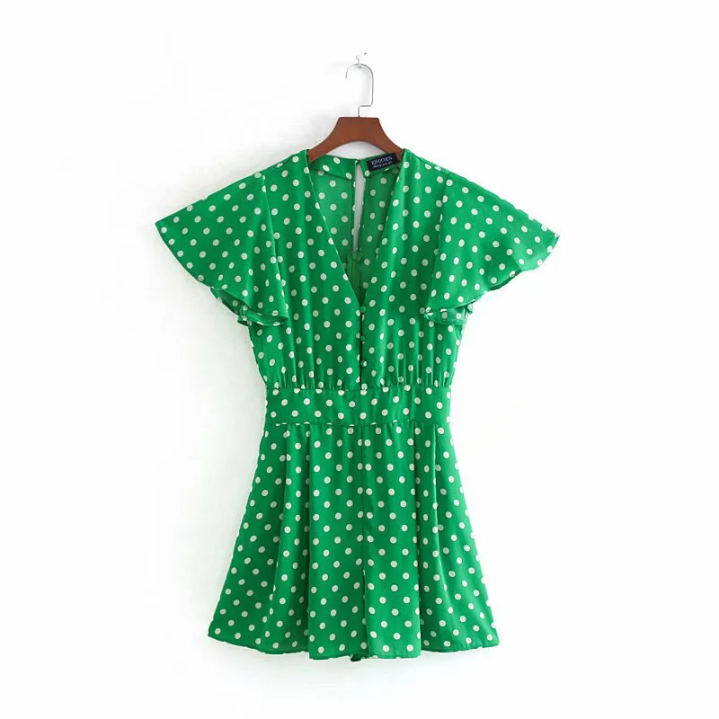 2019 летние новые женские модные повседневные Комбинезоны с v образным вырезом и