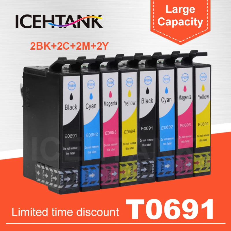 T069 T0691 чернильный картридж для Epson Stylus N10 N11 NX100 NX105 NX110 NX115 NX200 NX215 NX300 NX400 NX415 NX510 NX515
