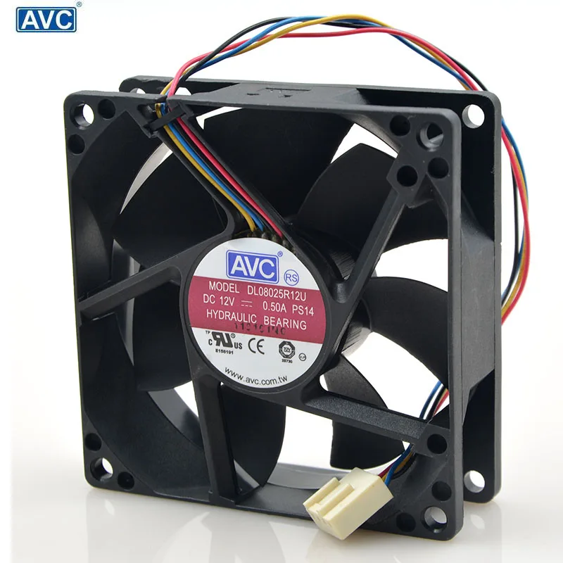 100 шт. для AVC 8025 80 мм x 25 DL08025R12U гидравлический подшипник ШИМ охлаждающий вентилятор
