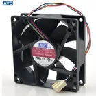 Для AVC 8025 80 мм x 80 мм x 25 мм DL08025R12U, гидравлический подшипник, ШИМ, охлаждающий вентилятор, 12 В, 0,50 А, 4 провода, 4-контактный разъем