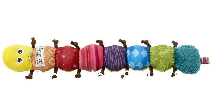 Бесплатная доставка Очень популярные красочные музыкальная Inchworm мягкий
