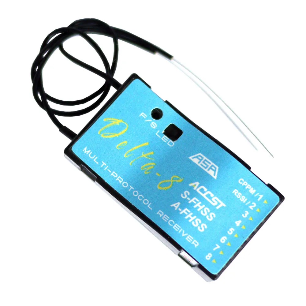 FrSky Delta-8 мультибрендовый приемник 2,4 ГГц 8CH D8/V8 Futaba S-FHSS/FHSS Hitec AFHSS совместимый
