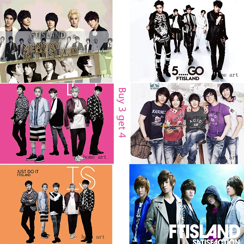 Постеры Ftisland в Корейском стиле украшение для стен и бумаги хорошее качество