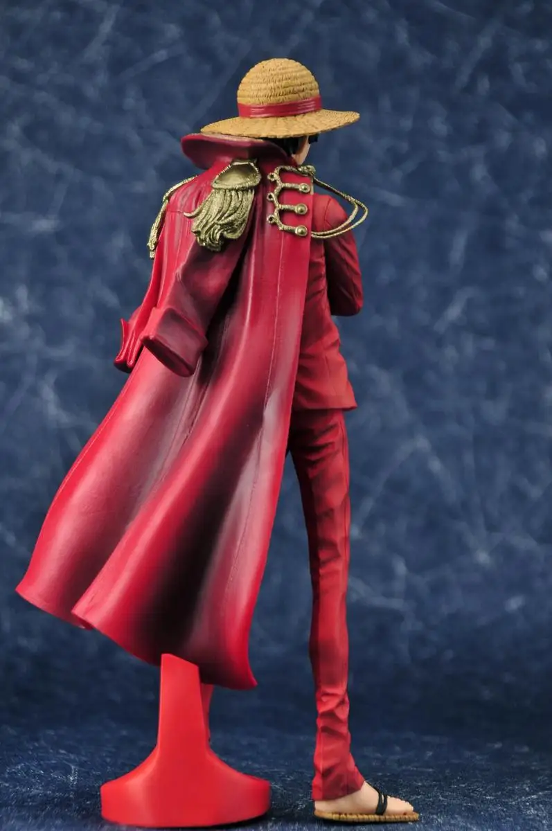 One piece Luffy 20th anniversary Ver. ПВХ фигурка красный плащ конечной король Луффи Санджи Зоро OP Коллекционная модель 25 см