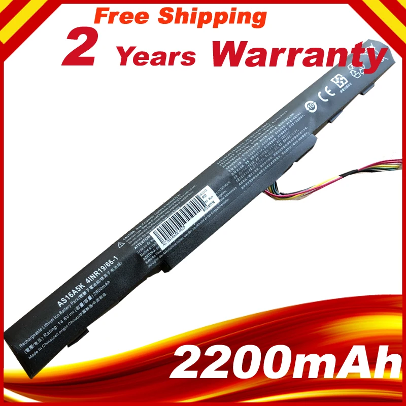 AS16A5K Батарея для Acer Aspire E15 E5 475G 523G 553G 573G 575G 774G 575 59QB 53VG AS16A7K AS16A8K|battery for acer|laptop batterylaptop