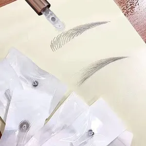 Иглы для микроблейдинга бровей, 5 шт., для перманентного макияжа, туманных теней, лезвия для брови, одноразовые, для ручки