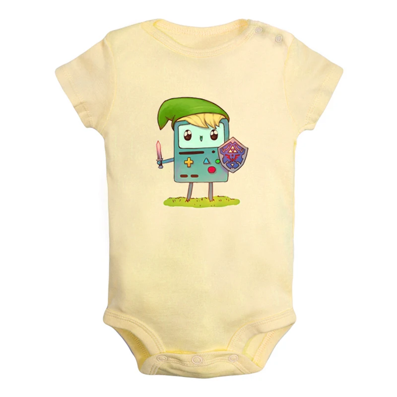 JaBaby1273YD Милый Beemo BMO Adventure Time собака Jake дизайн для новорожденных мальчиков и девочек униформа-комбинезон с принтом для младенцев, боди, одежда хлопковые комплекты - Цвет: JaBaby1273YD