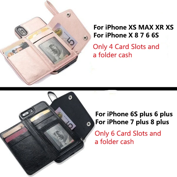 Чехол KISS, кожаный чехол для iPhone 8, 7, 6 S, 6 Plus, X, XS, Max, XR, слот для карт, чехол для телефона s, для iPhone X, XR, XS Max, 6, 6 S, 7, 8 Plus, чехол