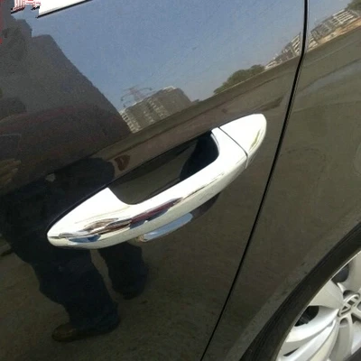 Хромированная накладка на ручки двери автомобиля из углеродного волокна для VW