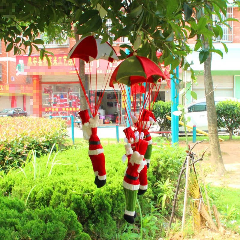 Новые рождественские подвески украшения для дома парашют Санта Клаус Рождество