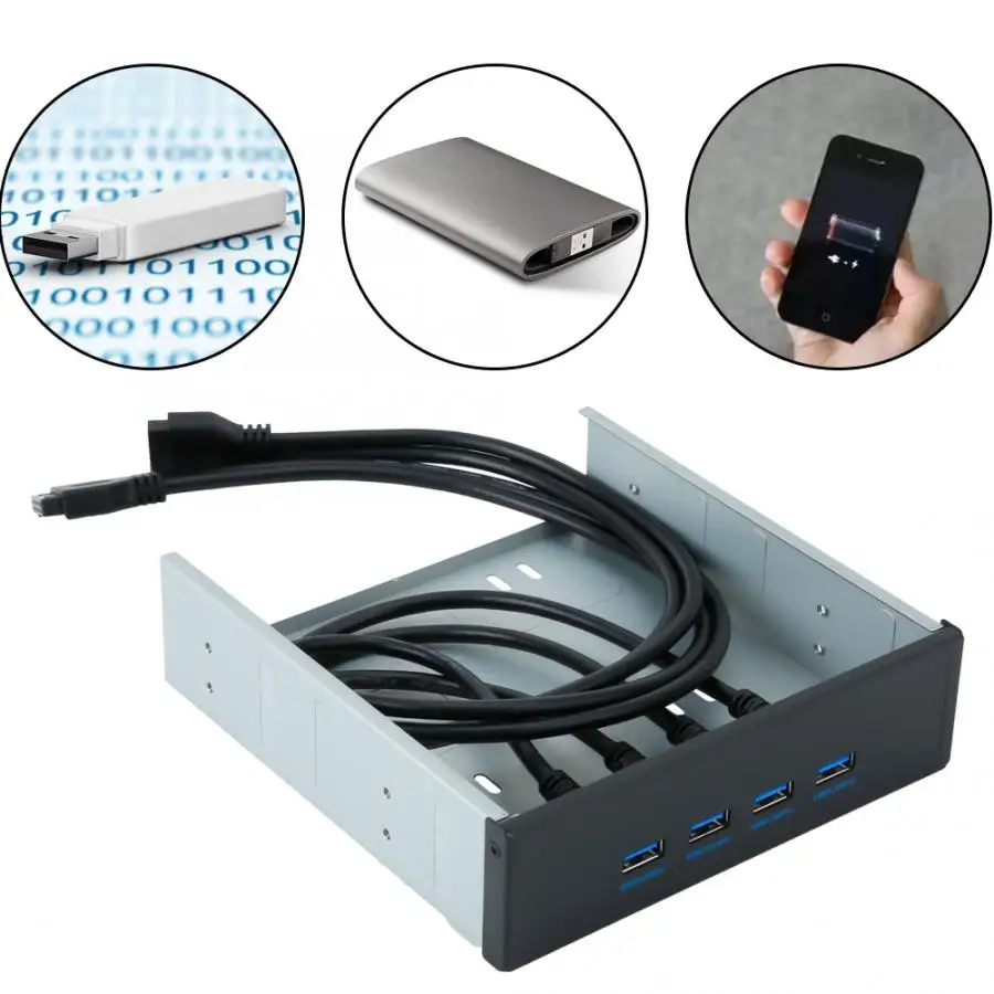 Высокая скорость 20 pin 4 портовый USB 3 0 концентратор оптический диск драйвер