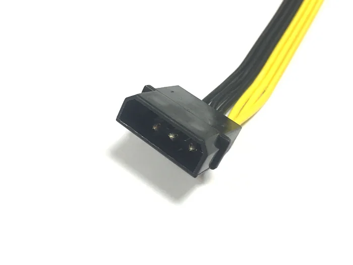 4-контактный Molex до 6-контактный PCI-Express PCIE видеокарта Кабель-адаптер 18AWG 20 см |