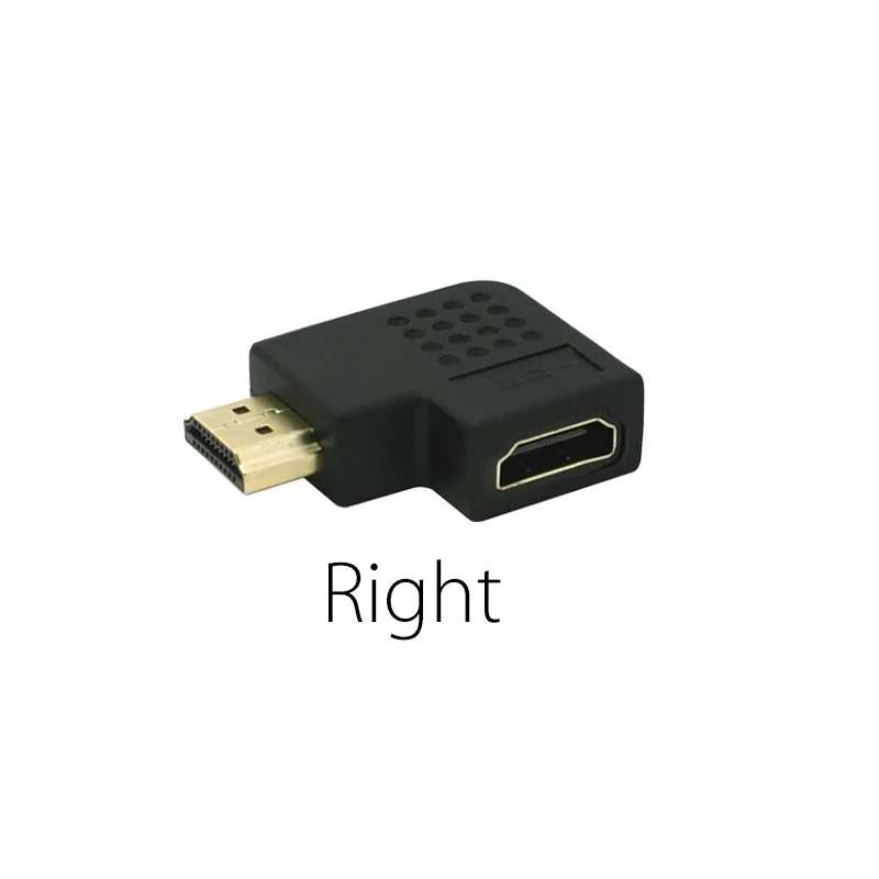 EtopLink HDMI Мужской к HDMI Женский Кабель адаптер, преобразователь, удлинитель вращающийся 90 270 360 градусов угол для 1080 P HDTV адаптер - Цвет: Right