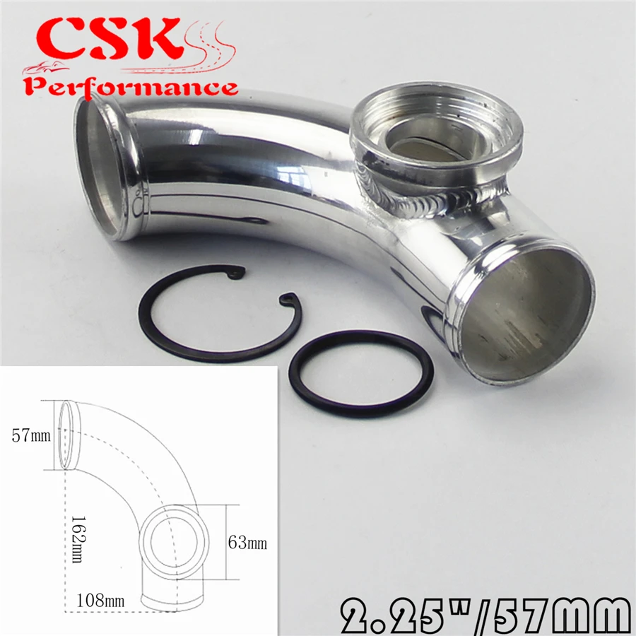 57 мм 2 25 &quot90 градусный SSQV SQV выдувной клапан адаптер BOV Turbo Intercooler Pipe| |