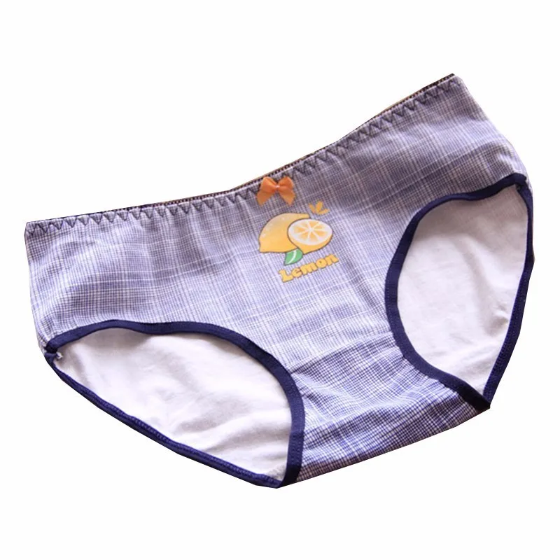 YANQIN 5 Pieces/Set Women Cotton Seamless Soft Underwear Leopard Skinny Mid Waist Briefs Plus Size