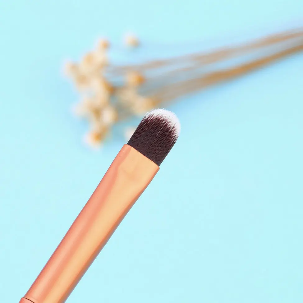 Золотые супер мягкие синтетические волосы с металлической ручкой двойные концы