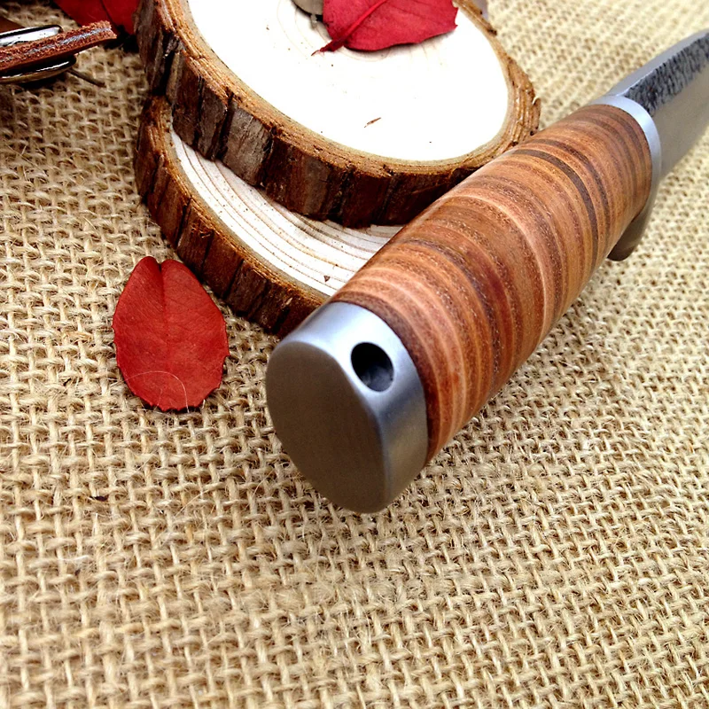 Новый охотничий нож из джунглей Ручная ковка дамасский 58HRC ножи