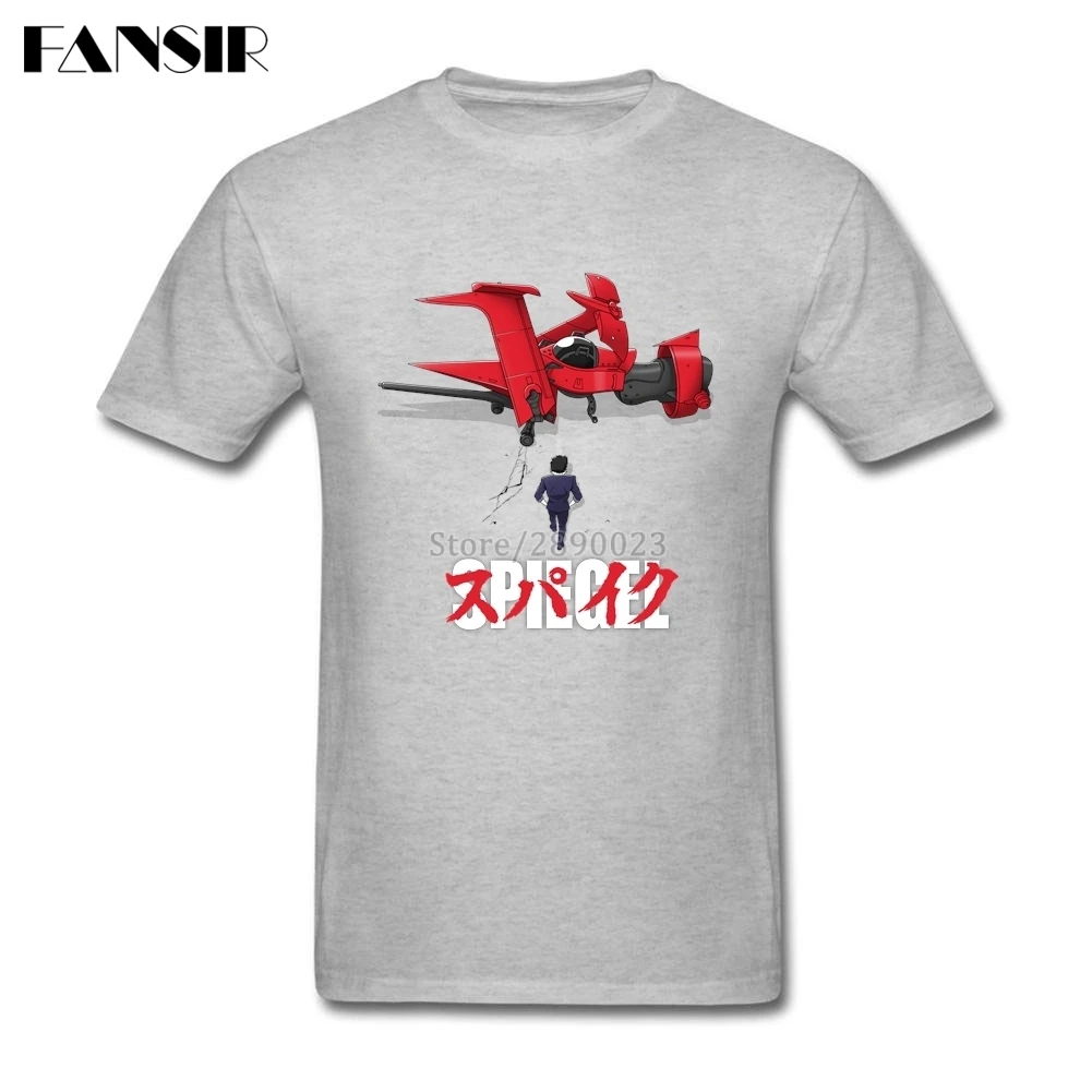 Мужская хлопковая футболка с коротким рукавом и круглым вырезом большого