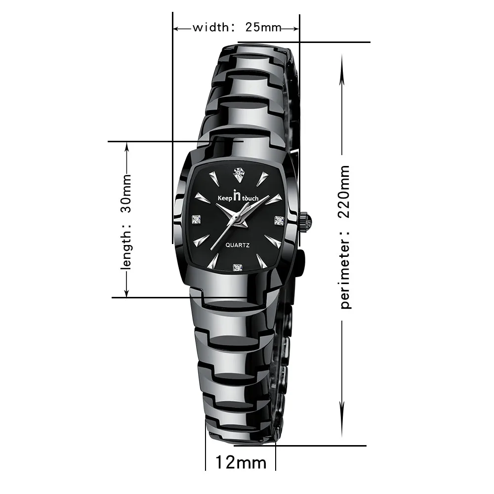 Женские кварцевые часы с браслетом стразы Роскошные наручные квадратным