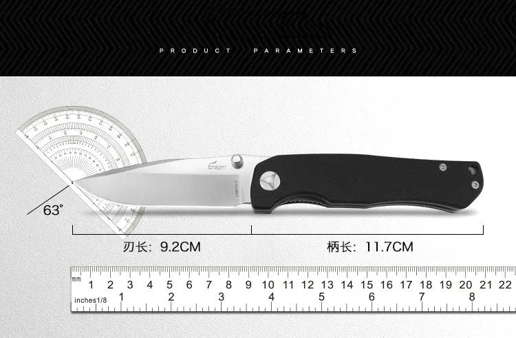 ENLAN Лидер продаж складной нож тактические походные карманные ножи 8cr13mov лезвие G10 Ручка Открытый Инструмент дропшиппинг