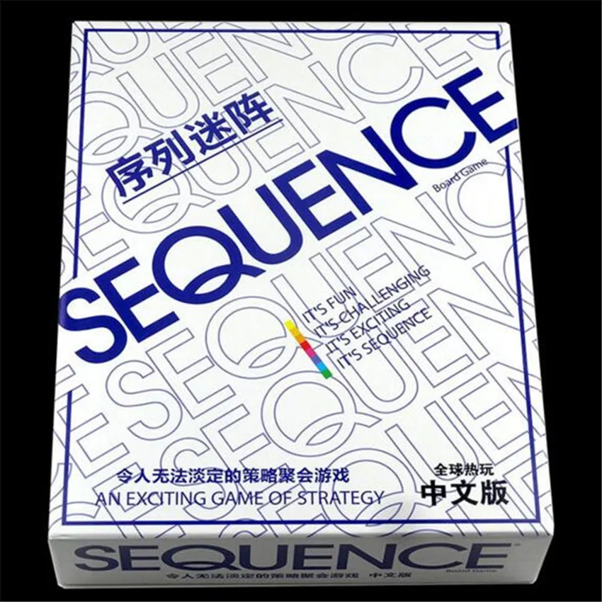 2018 Новый порядковый Настольная игра подходит для 2 12 игроков Семья игры|sequence board