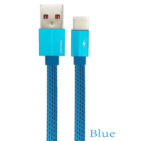 USB Type-C кабель для Samsung S10 S9 S8 Xiaomi Redmi Note 7 Быстрая зарядка USB-C зарядное устройство для мобильного телефона USB Type-C кабель - Цвет: Синий