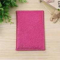 Rose Red 1 шт., держатель для паспорта, чехол для паспорта, милый кожаный бумажник для паспорта, кошелек, роскошная однотонная Обложка для паспорта для девушек и женщин, 6 цветов - Цвет: Rose Red
