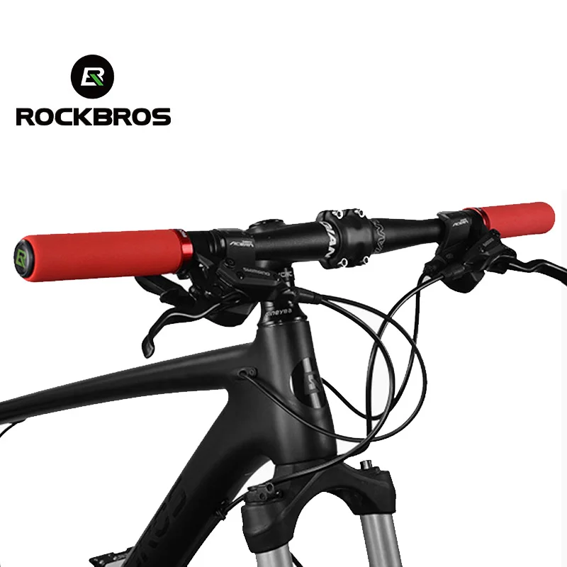 ROCKBROS на велосипеде, мотоцикле, Шестерни ручки MTB велосипед силиконовый руль мягкие Сверхлегкий ручки против-занос, удар-поглощая велосипедная часть