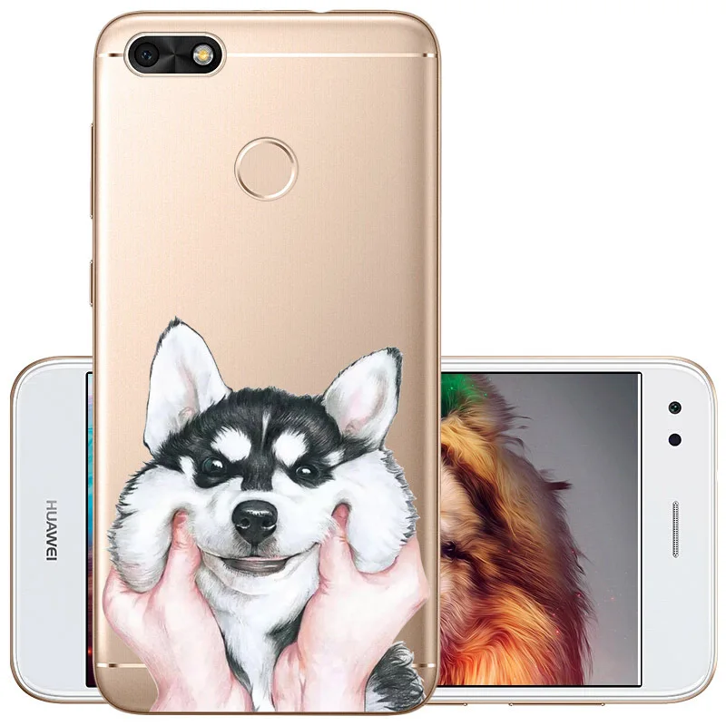 Чехол для huawei P9 Lite Mini с прозрачной рамкой, мягкий силиконовый чехол из ТПУ для huawei Y6 Pro SLA-L22, задняя крышка для телефона - Цвет: D