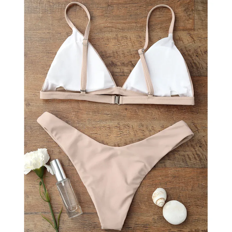 Женский однотонный купальный костюм с чашками пуш ап|bain|bain femme |