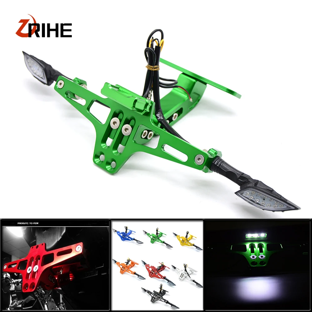 

For Honda cbr1000rr fireblade cbr1100xx blackbird ST1300 st1300a Motorcycle Adjustable License Number Plate Frame Holder Bracket
