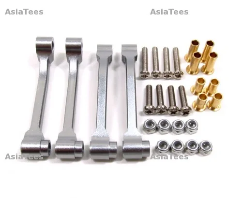 Aluminum Front Offset Axle Link Mount Silver #23017S | Игрушки и хобби
