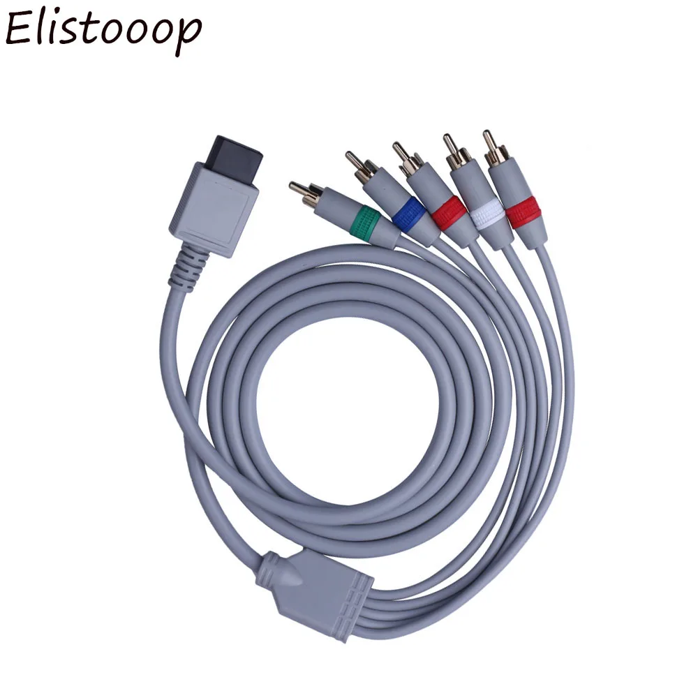 Кабель адаптер Elistooop 1080 P HDTV AV аудиоадаптер провод 5 RCA av кабель F для Nintendo Wi Fi U