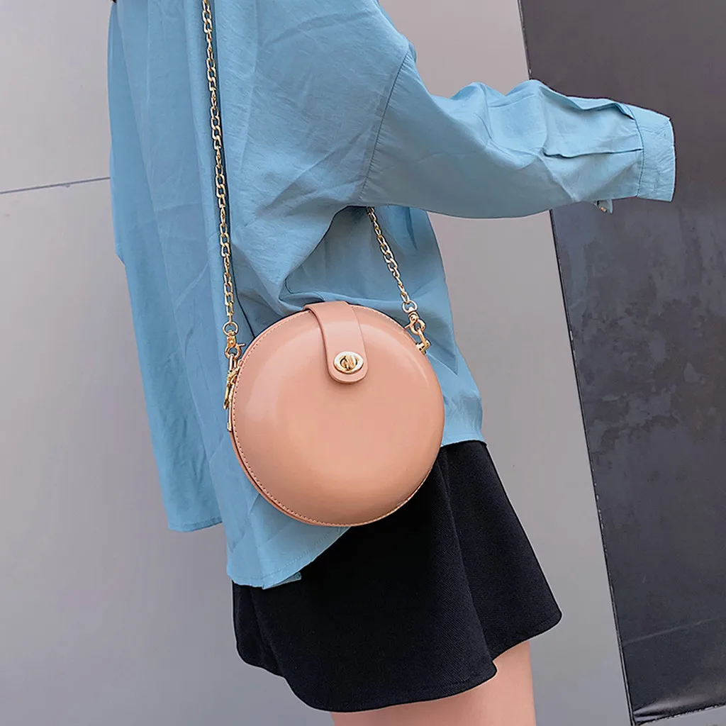 2019 women bag Fashion Eggshell Pure-Colour Cover Retro Shoulder Bag Coin Purse bolsa feminina sac main femme#G4 | Багаж и сумки