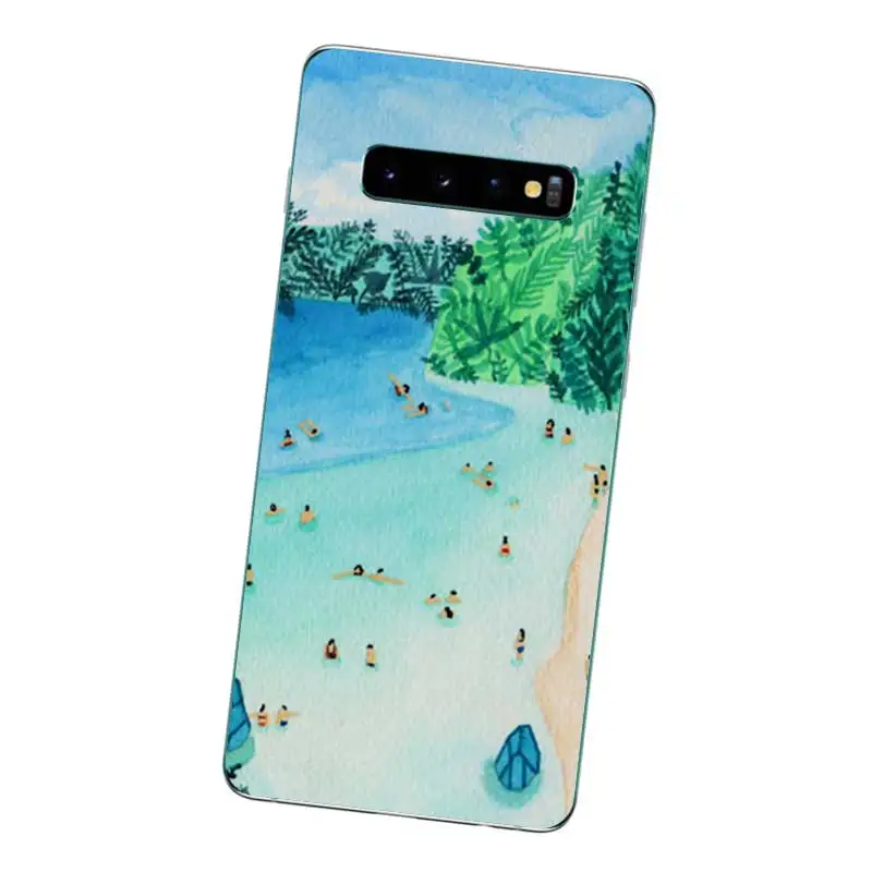 N428 плавательный ПУ Мягкий ТПУ силиконовый чехол для Samsung Galaxy J2 J3 J4 J5 J6 J7 J8 Pro Plus Prime