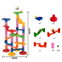 105pcs construction marble race run toys ball circuit track building pipe blocks for children educational child gift for child