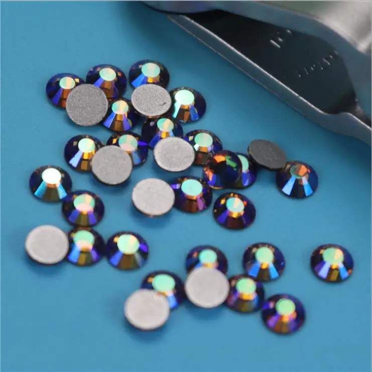 PEACE smoked topaz&amp topaz AB non hotfix SS16 SS20 Non Hot-fix Rhinestones Glass Stones Glue on Nails art Loose | Дом и сад