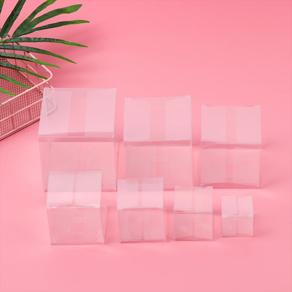 10 шт. Прозрачные Свадебные сувениры Подарочные карманные пластиковые коробки